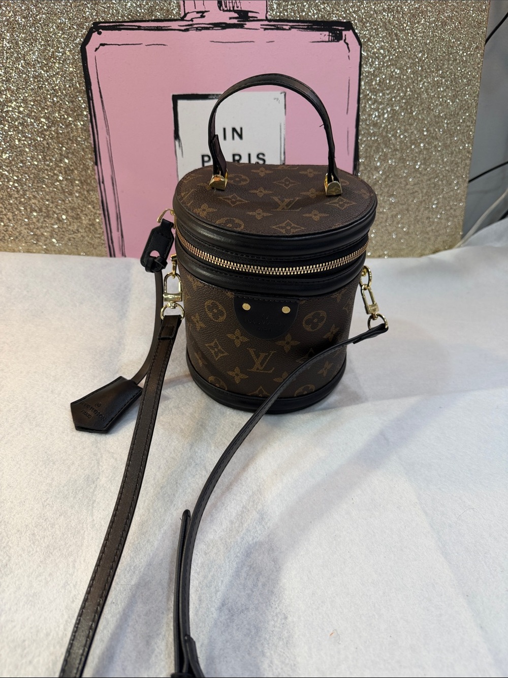 Monogram Mini lv Vanity Bag in Brown and Gold - Picture 2 of 9